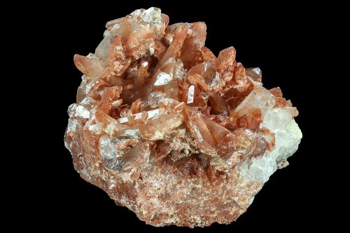 Natural, Red Quartz Crystal Cluster - Morocco #101506